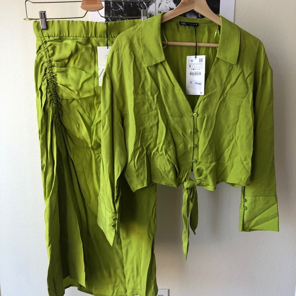 Lime Green Zara Set Gem